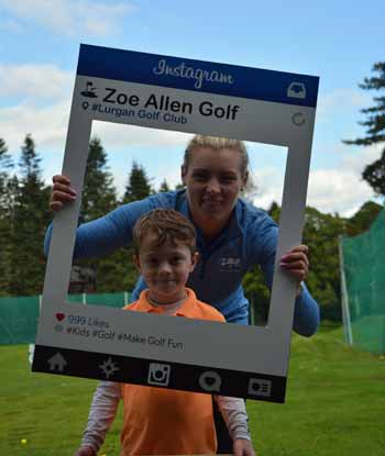 Elliott Andrews with his coach Zoe Allen